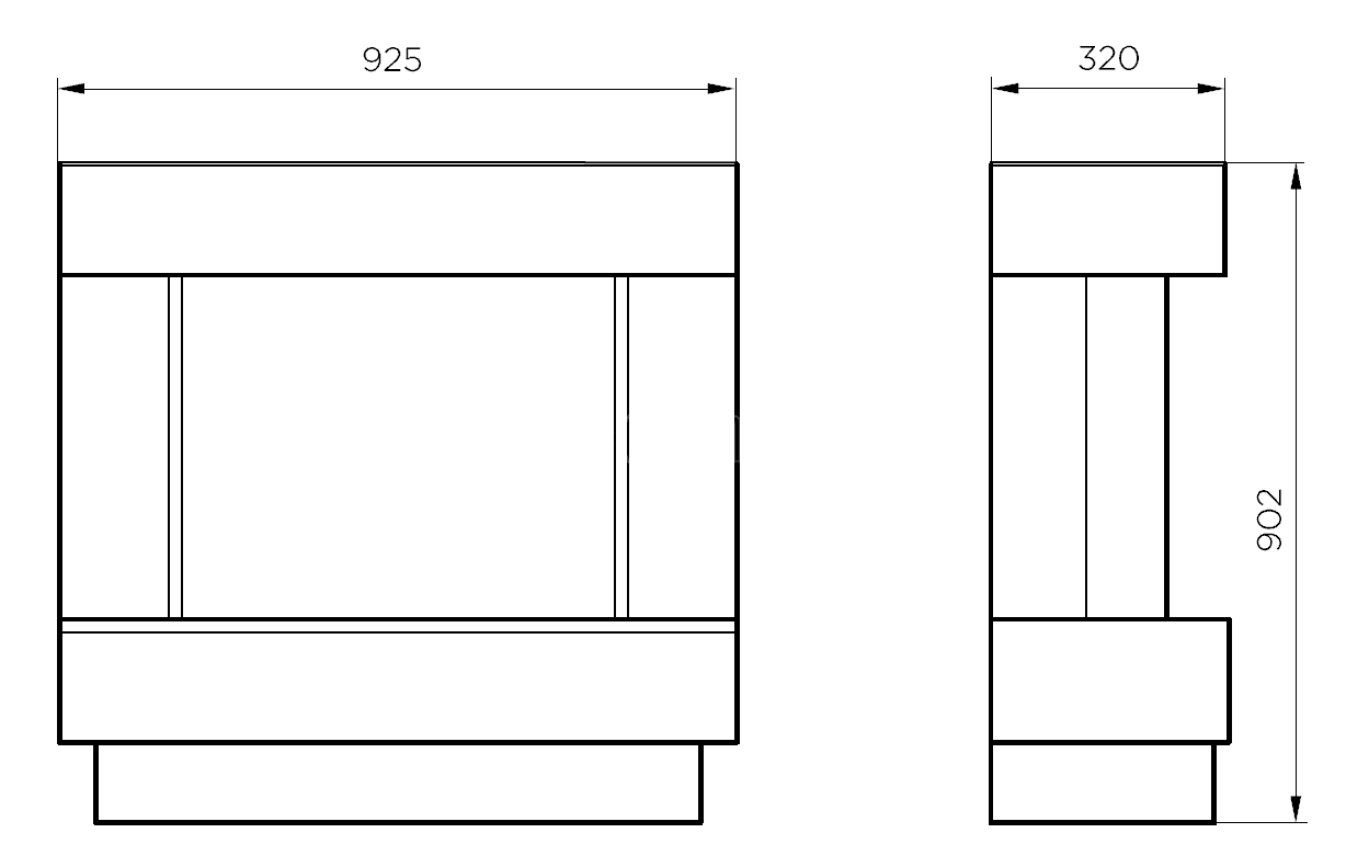 Dimplex Avalone Επιδαπέδια Ηλεκτρικά Τζάκια με Επένδυση - Image 5