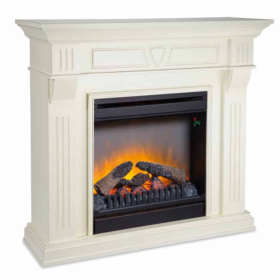 Beethoven Antique LED Dimplex Eπιδαπέδιο ηλεκτρικό τζάκι με επένδυση από MDF.