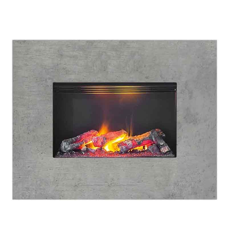 Nissum Concrete L Dimplex LED Επιτοίχιο Ηλεκτρικό Τζάκι