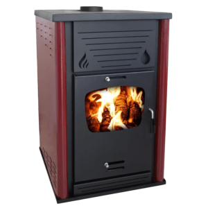 B30 Υδραυλική σόμπα Ξύλου από ατσάλι με Boiler για σύνδεση με καλοριφέρ.