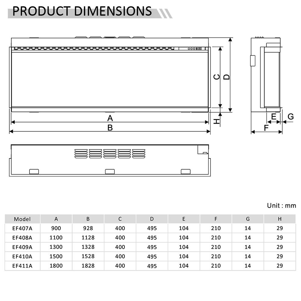 3D Insert 113 Richen Εντοιχιζόμενη Ηλεκτρική Εστία 3 όψεων - Image 6