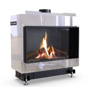 DEFRO HOME VITAL 37 S 6 kW Ενεργειακό τζάκι φυσικού αερίου ίσιο μίας όψεως Flat